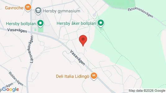 Lägenheter att hyra i Lidingö - kort over placeringen