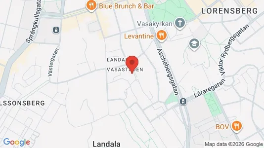 Lägenheter att hyra i Göteborg Centrum - kort over placeringen