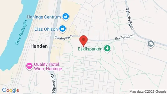 Lägenheter att hyra i Haninge - kort over placeringen