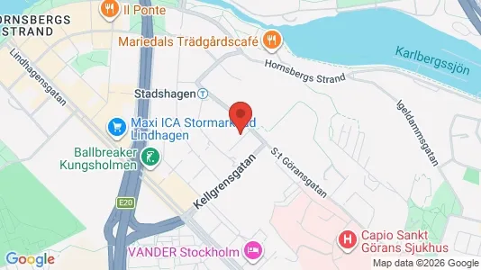Lägenheter att hyra i Kungsholmen - kort over placeringen