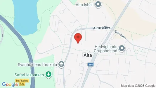 Lägenheter att hyra i Nacka - kort over placeringen