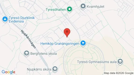 Lägenheter att hyra i Tyresö - kort over placeringen