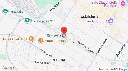 Lägenheter att hyra i Eskilstuna - kort over placeringen