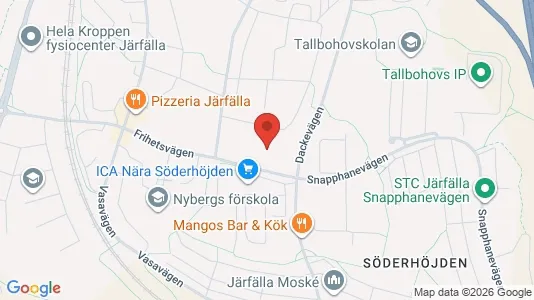 Lägenheter att hyra i Järfälla - kort over placeringen