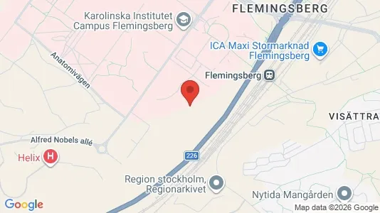 Lägenheter att hyra i Huddinge - kort over placeringen