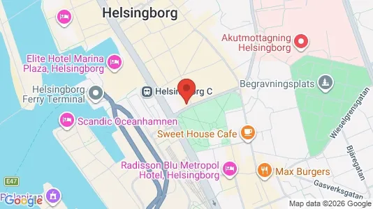 Lägenheter att hyra i Helsingborg - kort over placeringen