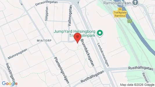 Lägenheter att hyra i Helsingborg - kort over placeringen