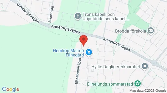 Lägenheter att hyra i Limhamn/Bunkeflo - kort over placeringen