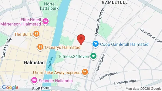 Lägenheter att hyra i Halmstad - kort over placeringen