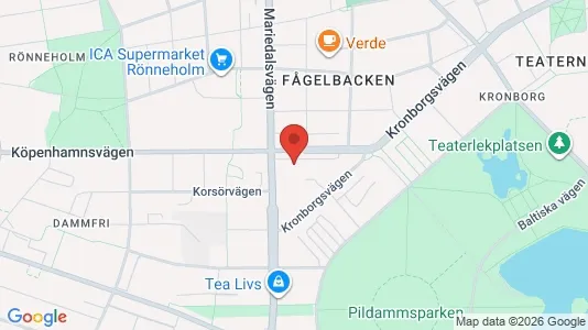 Lägenheter att hyra i Malmö Centrum - kort over placeringen