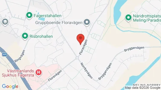 Lägenheter att hyra i Fagersta - kort over placeringen