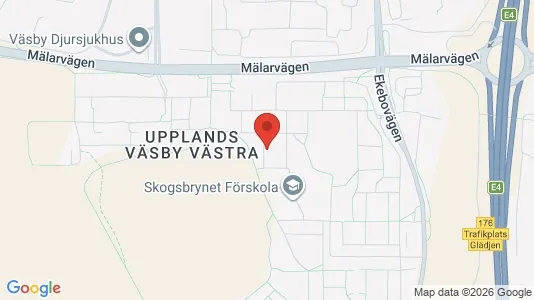 Lägenheter att hyra i Upplands Väsby - kort over placeringen