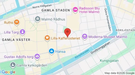 Lägenheter att hyra i Malmö Centrum - kort over placeringen