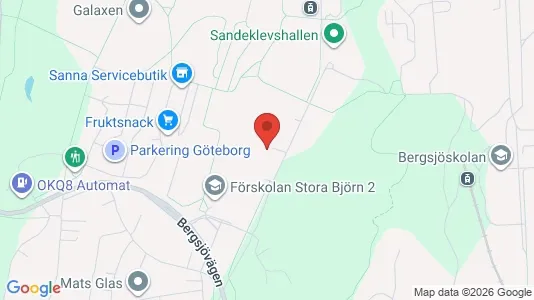 Lägenheter att hyra i Göteborg Östra - kort over placeringen
