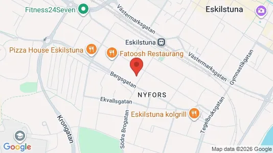 Lägenheter att hyra i Eskilstuna - kort over placeringen