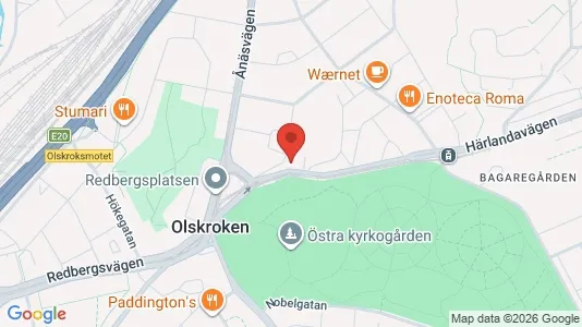Lägenheter att hyra i Örgryte-Härlanda - kort over placeringen