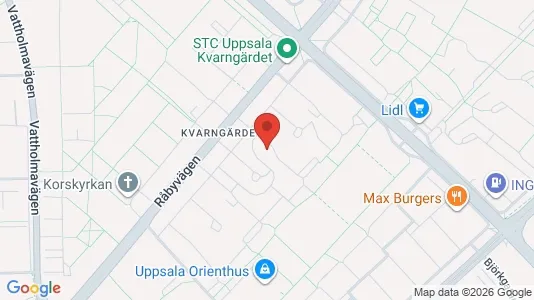 Lägenheter att hyra i Uppsala - kort over placeringen