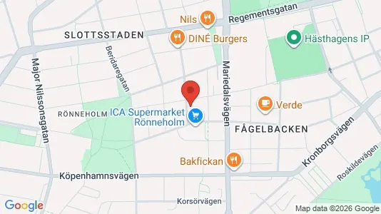 Lägenheter att hyra i Malmö Centrum - kort over placeringen