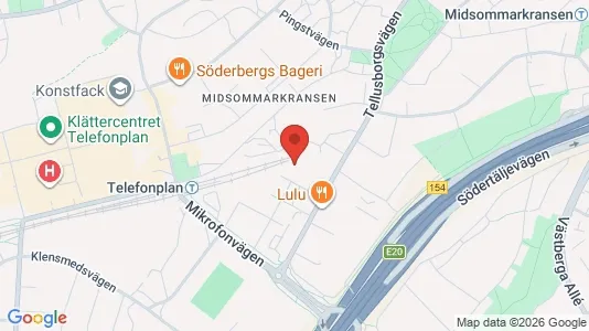 Lägenheter att hyra i Söderort - kort over placeringen