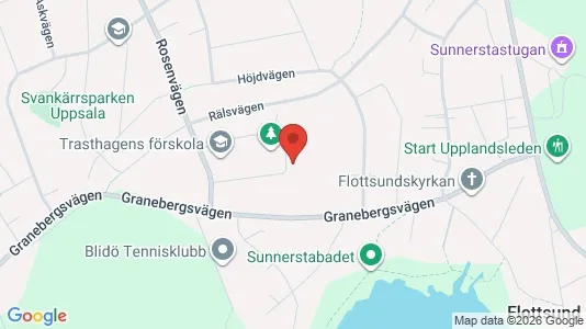 Lägenheter att hyra i Uppsala - kort over placeringen
