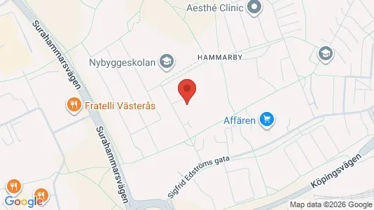 Lägenheter att hyra i Västerås - kort over placeringen