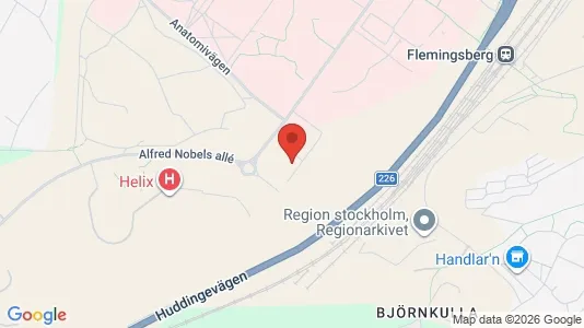 Lägenheter att hyra i Huddinge - kort over placeringen