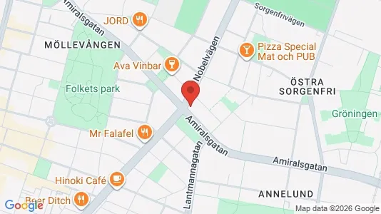 Lägenheter att hyra i Malmö Centrum - kort over placeringen