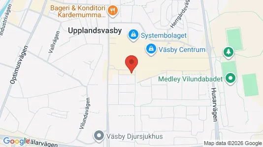 Lägenheter att hyra i Upplands Väsby - kort over placeringen