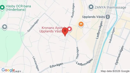 Lägenheter att hyra i Upplands Väsby - kort over placeringen