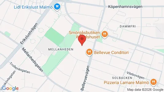Lägenheter att hyra i Malmö Centrum - kort over placeringen