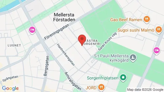 Lägenheter att hyra i Malmö Centrum - kort over placeringen