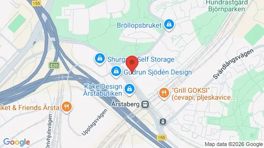 Lägenheter att hyra i Södermalm - kort over placeringen