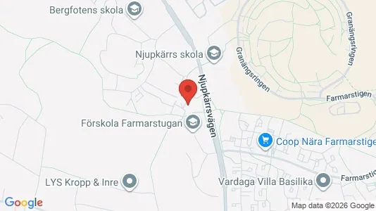Lägenheter att hyra i Tyresö - kort over placeringen