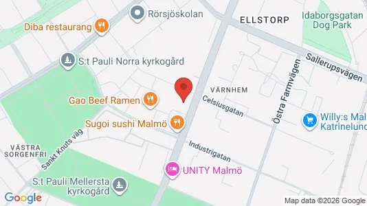 Lägenheter att hyra i Malmö Centrum - kort over placeringen