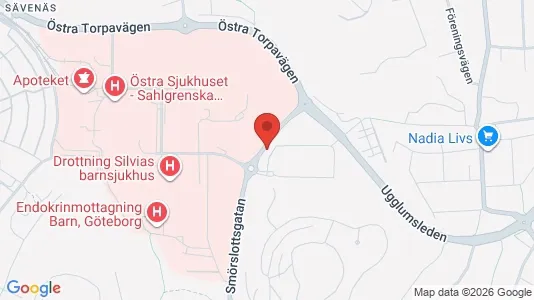 Lägenheter att hyra i Örgryte-Härlanda - kort over placeringen