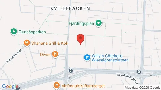 Lägenheter att hyra i Lundby - kort over placeringen