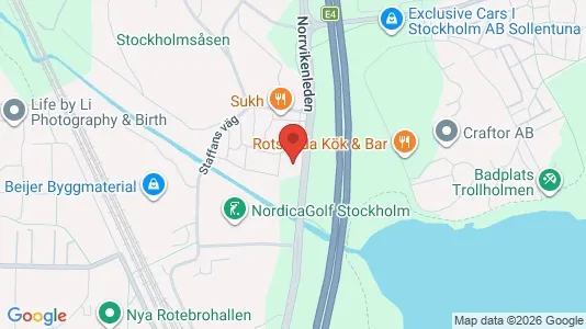 Lägenheter att hyra i Sollentuna - kort over placeringen