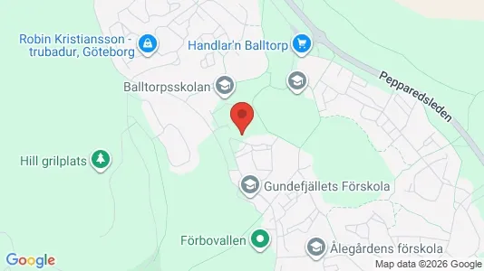 Lägenheter att hyra i Mölndal - kort over placeringen
