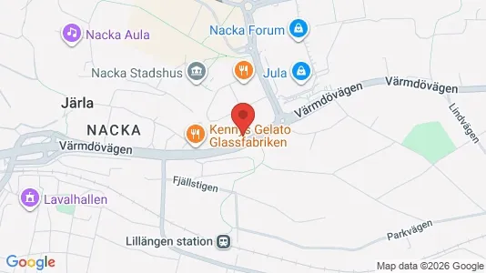 Lägenheter att hyra i Nacka - kort over placeringen