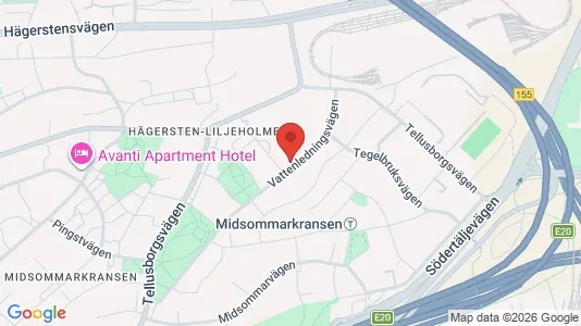 Lägenheter att hyra i Söderort - kort over placeringen