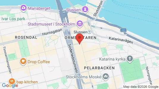 Lägenheter att hyra i Södermalm - kort over placeringen