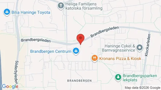 Lägenheter att hyra i Haninge - kort over placeringen