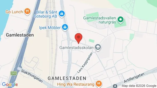 Lägenheter att hyra i Göteborg Östra - kort over placeringen