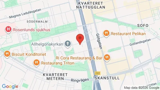 Lägenheter att hyra i Södermalm - kort over placeringen