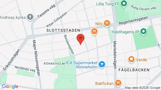 Lägenheter att hyra i Malmö Centrum - kort over placeringen