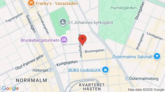 Lägenheter att hyra i Stockholm Innerstad - kort over placeringen