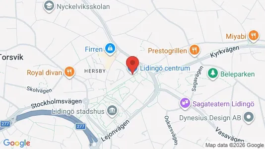 Lägenheter att hyra i Lidingö - kort over placeringen