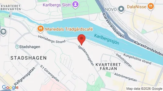 Lägenheter att hyra i Kungsholmen - kort over placeringen