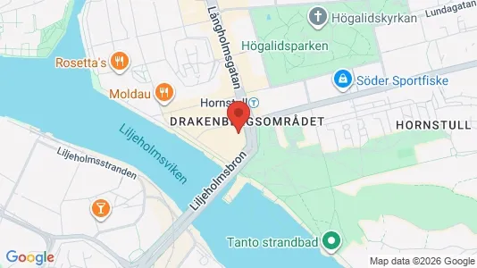 Lägenheter att hyra i Södermalm - kort over placeringen