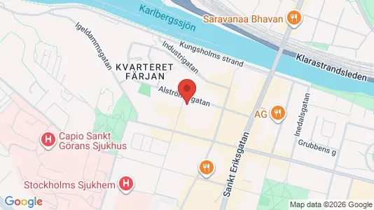 Lägenheter att hyra i Kungsholmen - kort over placeringen